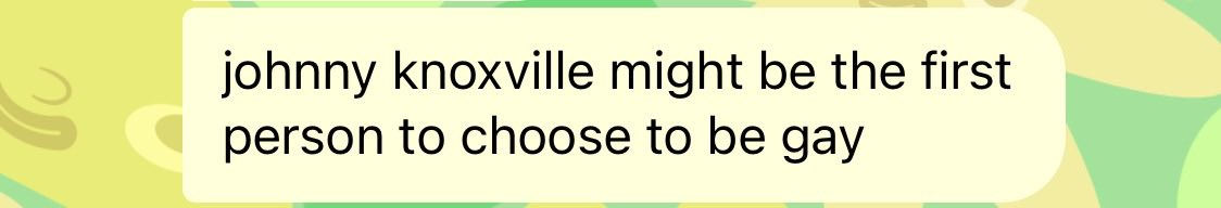 foolishmoons's tweet photo. Banger of a text from my best friend who does not watch jackass https://t.co/t2jnZYTIB0