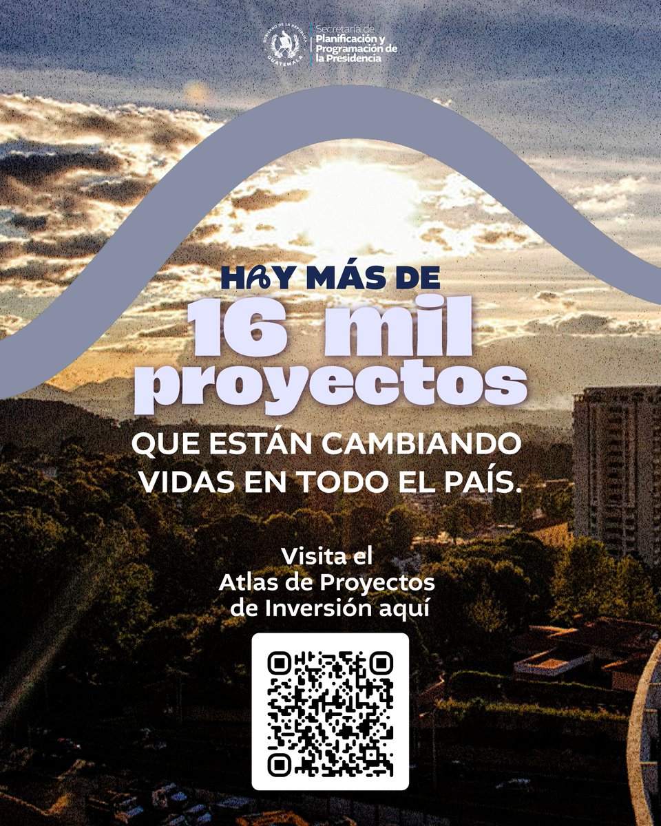 Segeplan's tweet photo. 📍 ¿Sabías que existe el Atlas de Proyectos de Inversión de #SEGEPLAN?

Una herramienta que te permite visualizar y conocer los proyectos de inversión pública que se han finalizado durante este gobierno. 

🔗 Consulta el Atlas aquí: https://t.co/1hoUWynhME https://t.co/m4mJXom4So