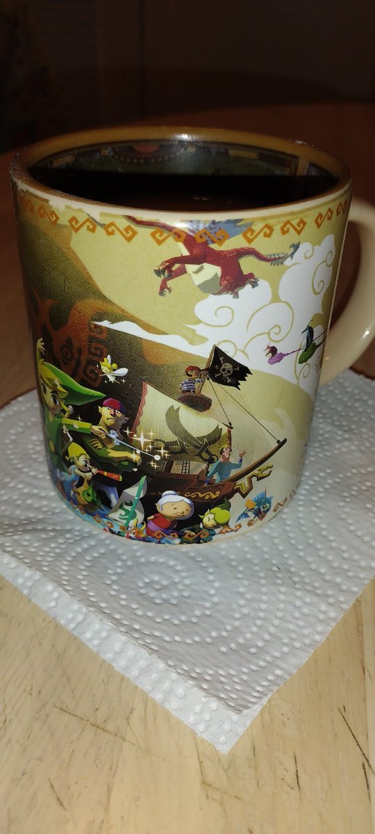 JustinWLaBoy's tweet photo. @ZeldaUniverse Looking at this while drinking coffee from my wind waker mug https://t.co/tbta9mGak3