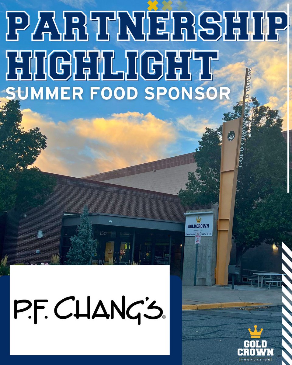 GoldCrownCO's tweet photo. Serving up summer favorites and making a difference along the way 🥡✨

Thank you to PF Chang’s for supporting our summer programs and investing in Colorado kids!

#GoldCrownPartner @PFChangs https://t.co/ccP0iEbXqn