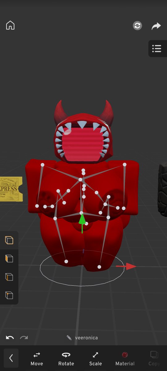 DarkestCyn's tweet photo. I've spent almost 3 hours trying to rig this model for a friend... maybe I'll use it myself when I'm done, I liked the big-breasted dragon. https://t.co/wtPosi2GMx