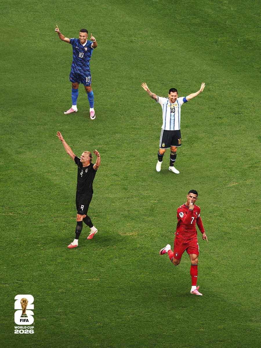 Offsider_ES's tweet photo. 🇦🇷 Leo Messi: 5 goles
🇳🇴 Erling Haaland: 4 goles
🇫🇷 Kylian Mbappé: 4 goles
🇵🇹 Cristiano Ronaldo: 2 goles

Vaya Mundial. https://t.co/Q9j26f5GB8