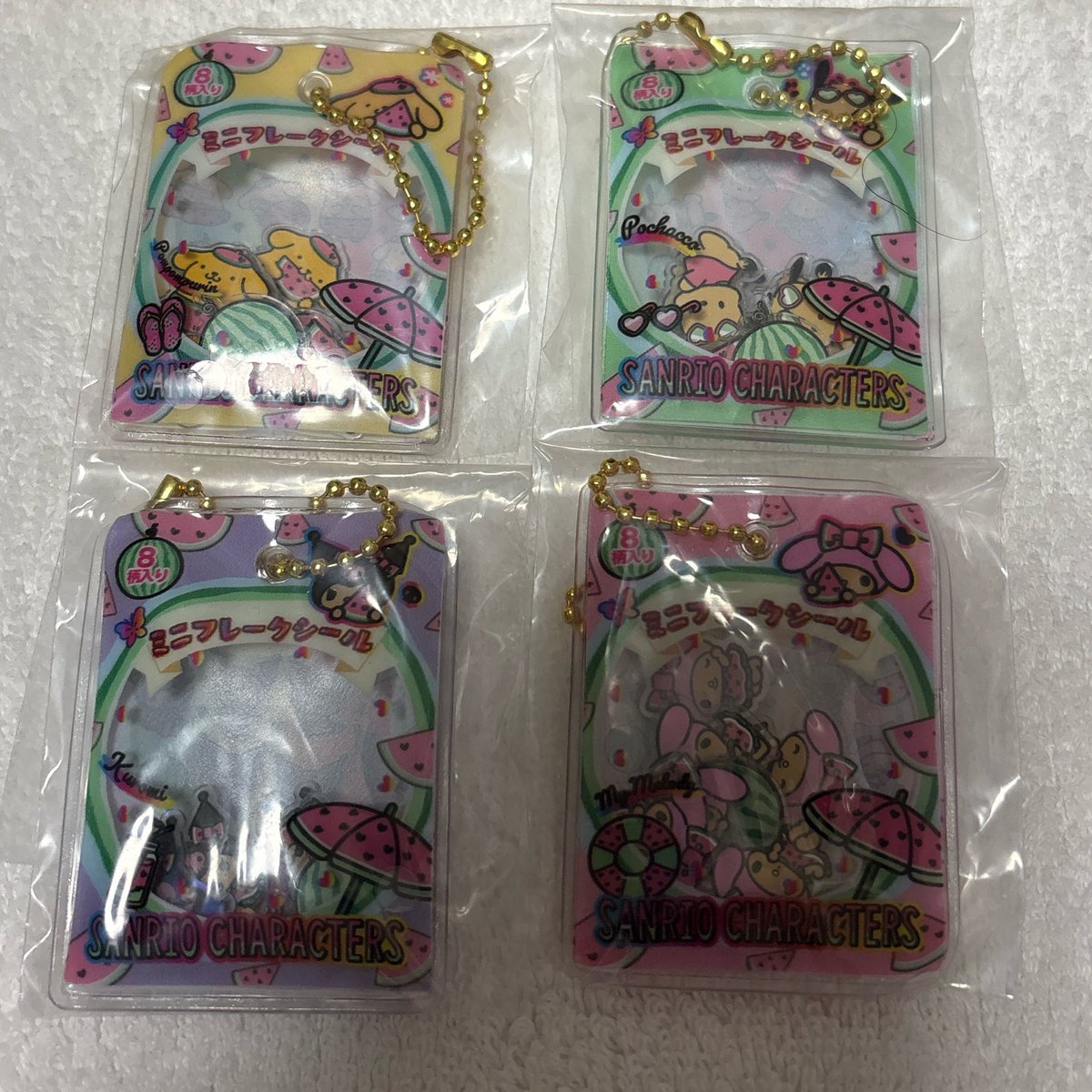 FlyFly_totheoil's tweet photo. 【交換・譲渡】 サンリオ サンリオキャラクターズ シャカシャカフレークシール風チャーム 〜こんがりver.〜

譲）クロミ マイメロディ ポチャッコ ポムポムプリン

求） 定価＋送料

4点まとめてのお譲り
銀行振込（ゆうちょ）＞PayPay
フリマ通しも可(＋手数料)
お気軽にお声掛けください🙇‍♀️ https://t.co/zzPHborJOE