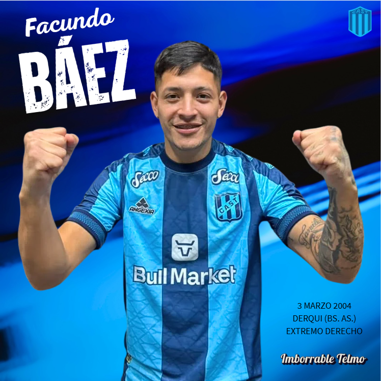 ImborrableTelmo's tweet photo. ⚽️Facundo Héctor Báez refuerza al #Candombero para encarar la segunda rueda del campeonato.
⚽️Extremo derecho, viene de jugar en #Morón pero llega a préstamo desde #ArgentinosJuniors donde hizo toda su formación.
👌Rompela Facu.
💪#VamosCandomberos https://t.co/s4eyIUQjQF