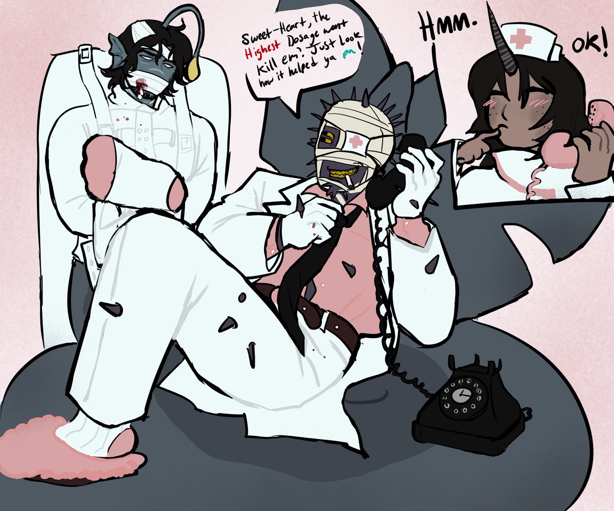 Faicoleman's tweet photo. Sebastian, urchin and narwhal ^3^ @stkarmi https://t.co/wFAz8qC4qN