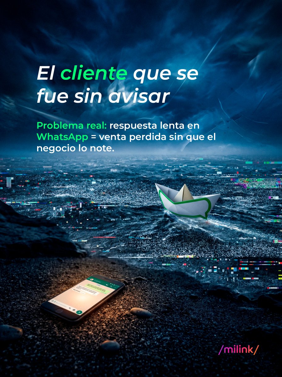 iandyprime's tweet photo. "El cliente que se fue sin avisar"
Problema real: respuesta lenta en WhatsApp = venta perdida sin que el negocio lo note.

1/ A las 11:47pm alguien te escribió por WhatsApp preguntando precio. Le respondiste a las 9:03am. Ya compró en otro lado. 🧵

#ArqDigital #WhatsApp #Ventas https://t.co/o7mNbLV7rZ