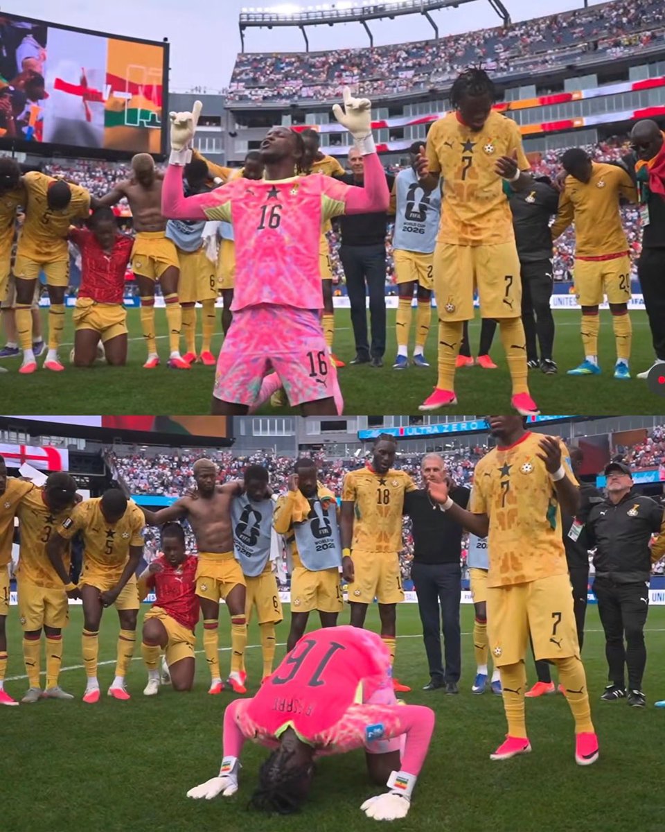ShabanMo9's tweet photo. A story that has never been told before.

From the Ghana Premier League with Hearts of Oak to the FIFA World Cup, and standing tall against England with a clean sheet. 🧤

What a goalkeeper. What an achievement. What a day for Ghana football.

The Ghana Premier League stands proud. 🇬🇭❤️