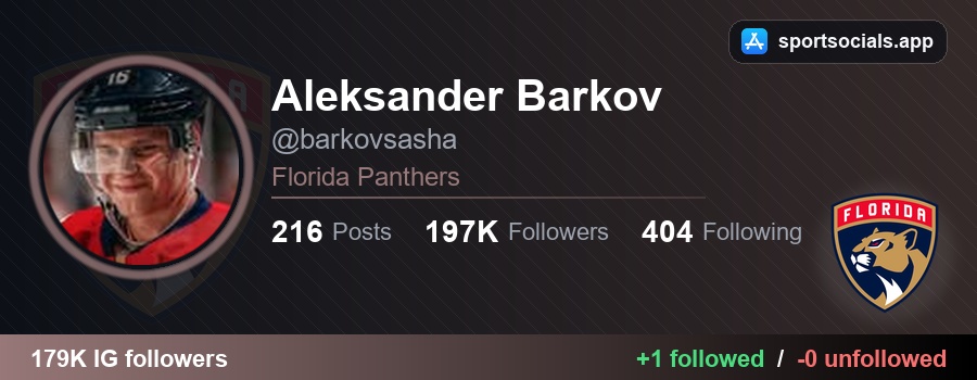 NHLFollowTrack's tweet photo. 👀 Aleksander Barkov followed 1 new account on Instagram:

✅ @giannis_an34 — Giannis Antetokounmpo
🔗 https://t.co/YROc5SERv6

#NHL #TimeToHunt https://t.co/opLzIv7aPU