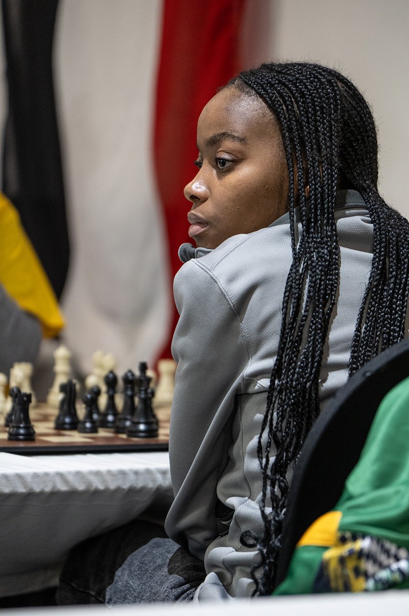 davidllada's tweet photo. Chess prodigy Refilwe Pitso was awarded the prestigious Botswana National Sports Council scholarship last year, allowing her to begin a Bachelor of Science in Mathematics & Computer Science at @TexasTech University, where she also serves as a chess instructor. She flew all the way from the USA back home to compete at the African Championship.