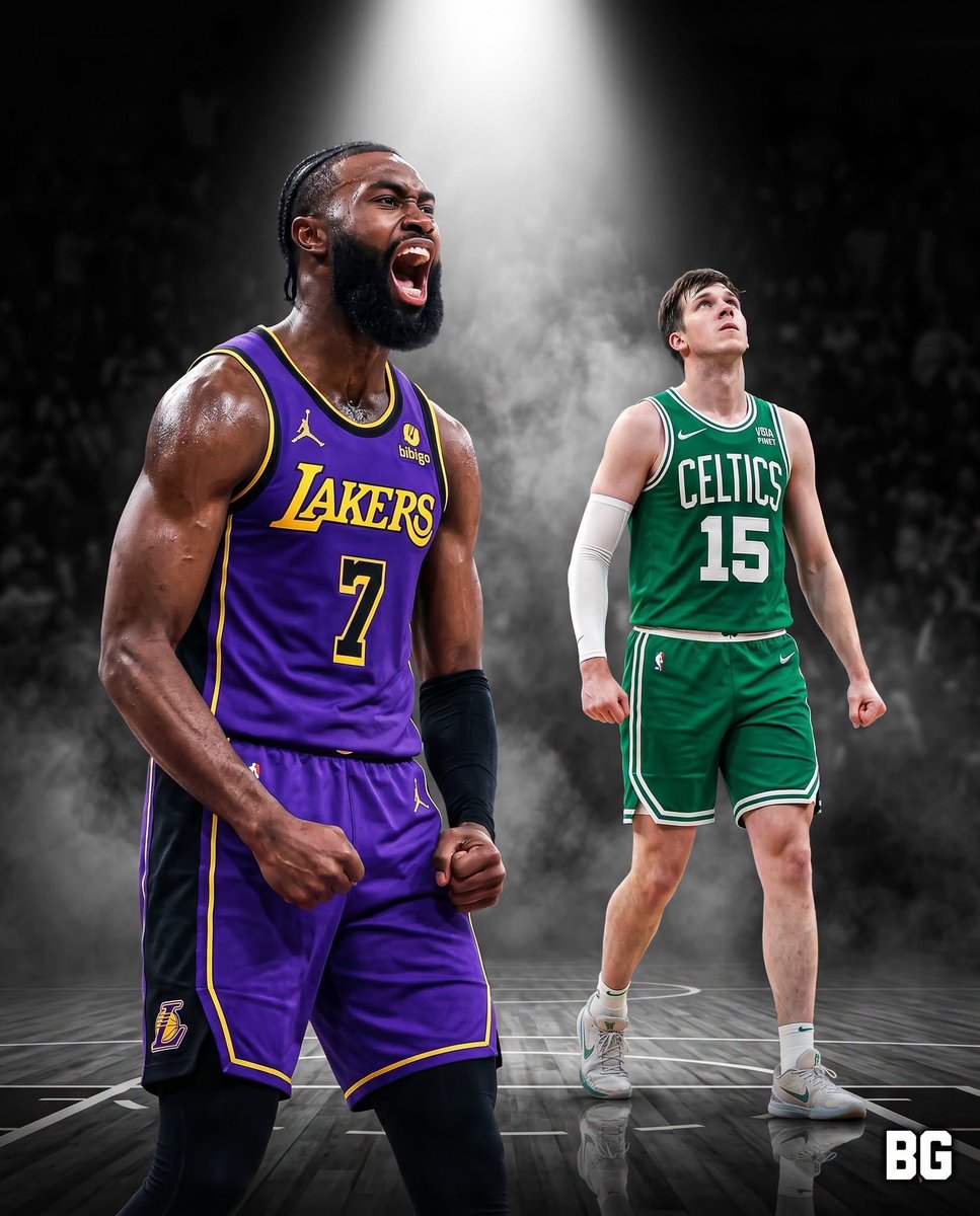 Hoopss's tweet photo. The Boston Celtics are reportedly listening to trade offers for Jaylen Brown. It looks like the relationship between Boston and Brown may be broken after the Celtics reportedly offered him in a trade package for Giannis Antetokounmpo.

Lakers receive:
• Jaylen Brown

Celtics receive:
• Austin Reaves
• Dalton Knecht
• Deandre Ayton
• 3 first-round picks via Lakers 

Imagine if the Lakers pull this off.