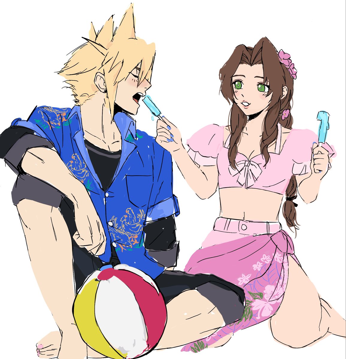 shevbyy_'s tweet photo. Costa del Sol date #FF7 #clerith https://t.co/YH6kcEFVOQ