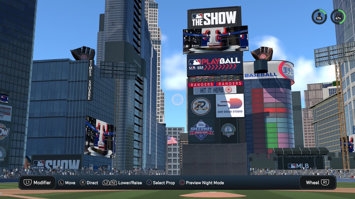 apballparks's tweet photo. New stadium in the vault

One of the most popular places to go, especially to bring in the new year, Times Square!

Another suggested stadium, keep them stadium themes coming, and I’ll keep making them!

Stadium name: Times Square

Dimensions: 300-400-300

Elevation: Max

Online ID: notmyjobsite

#mlbtheshow26