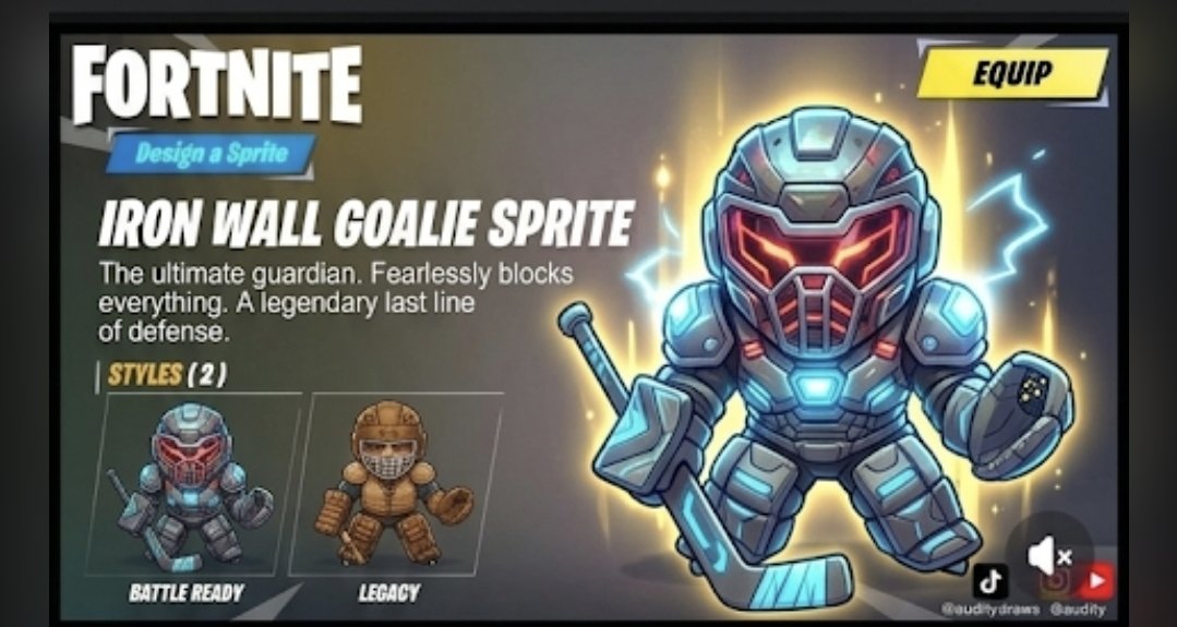 charris2189's tweet photo. Heres my submission for the fortnite sprites. Hopefully you like these my son is a huge hockey fan. #designasprite #fortnite https://t.co/crwTS5jfIC
