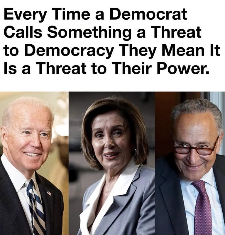 RYboating's tweet photo. That's exactly what it means! 😉

They don't even believe in the 'democracy'
 they speak of.🙄

What they really want is 100% control of all of us. https://t.co/tkdW0bnL1U