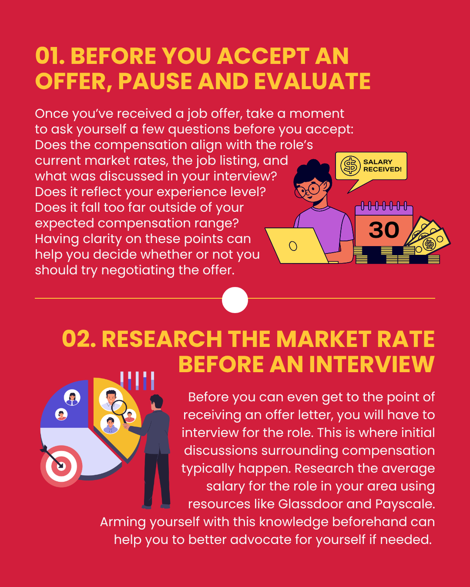 aspire_leaders's tweet photo. Swipe through for tips on negotiating your salary with confidence. 🌐 Read the full HBS article: https://t.co/6oyTv9gKar
#TipTuesday #aspireleadersprogram #firstgen #youngleaders #youth #socialimpact #leadershipdevelopment #professionaldevelopment https://t.co/sDQCd3zTcE