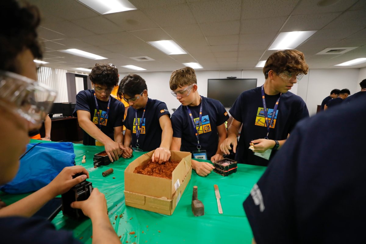 UTEP's tweet photo. Summer camp season is here, and high school students are getting a sneak peek at one of UTEP's newest programs at the Mining Engineering Summer Camp! ☀️⛏️

This three-day overnight camp gives sophomores, juniors and seniors interested in STEM the opportunity to explore an exciting field and experience campus life. Activities include a visit to a working mining site, hands-on lab demonstrations and a stay in UTEP student housing.

Most importantly, the camp introduces students to UTEP's new Mining Engineering Program and the exciting career opportunities it can open for the future.

Learn more about UTEP's Mining Engineering Program: https://t.co/BNbJuD7wnw