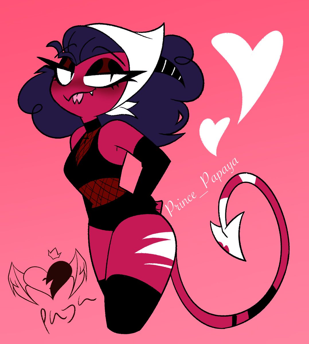 Prince_Papaya's tweet photo. I saw the merch of my wife got delivered while I’m at cosmetology school

So I ended up having some extra time and drew her before I had to leave❤️

#helluvabossfanart #kendra https://t.co/ACW50piDse