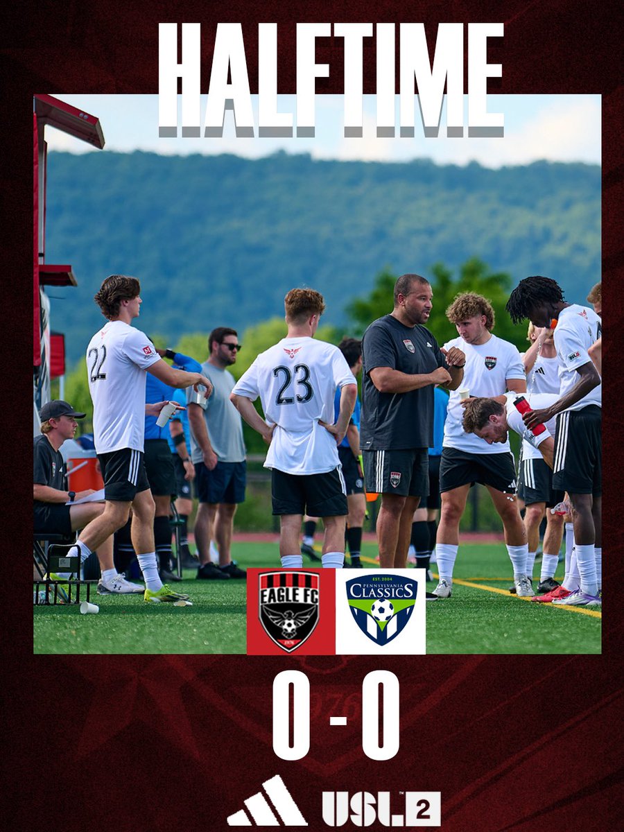 eaglefcmen's tweet photo. All square through 45. 

2nd Half 🔜 https://t.co/6IspXEzjD7