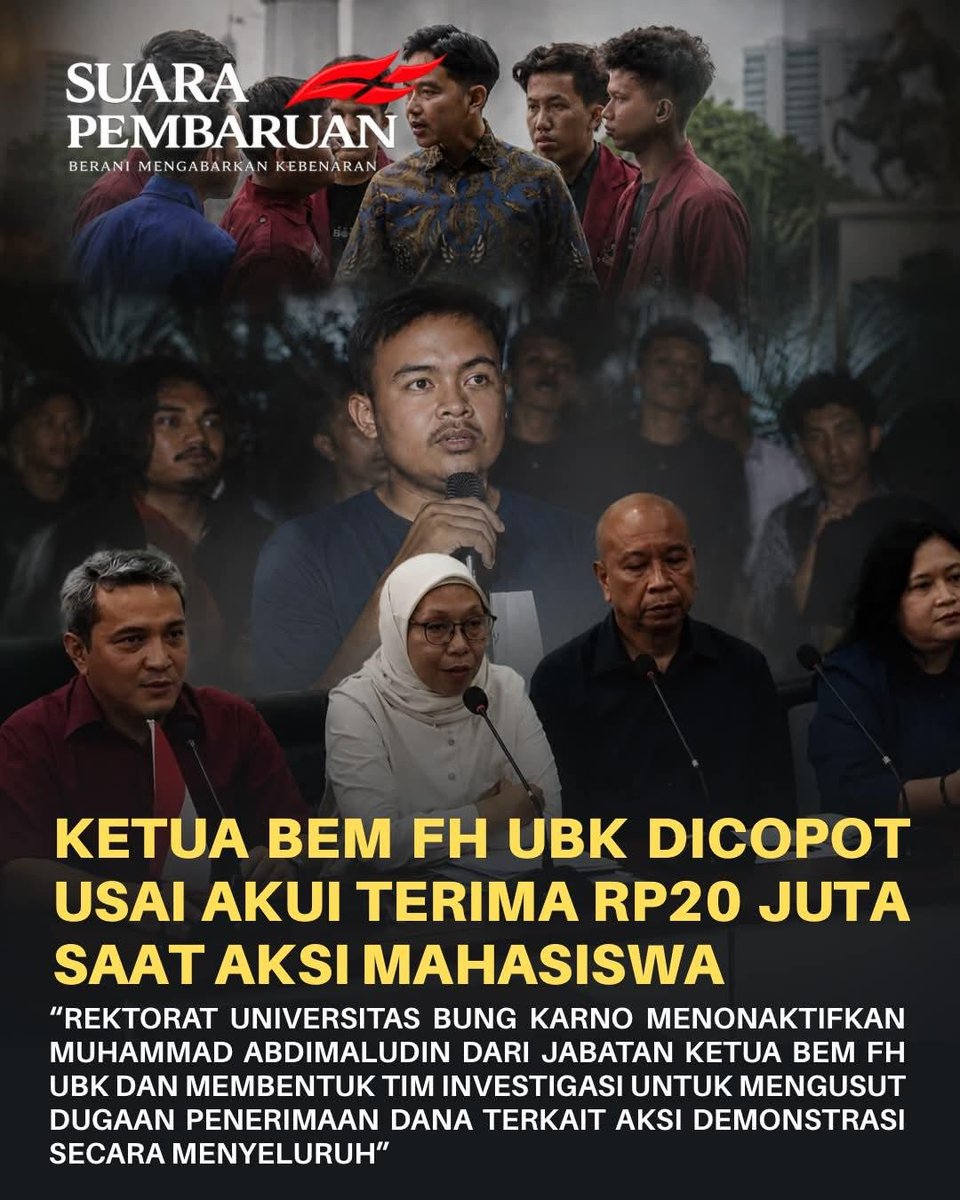 ArjayaDirja's tweet photo. Dik gibran...tidak ada niatkah membantu mahasewa yg dipecat ini, kasihan loh..!
Gara2 dipanggil ke istana dia kena akibatnya.
Termul2 yg lainnya tidak ada yg support?? https://t.co/GW4MMiQzvO