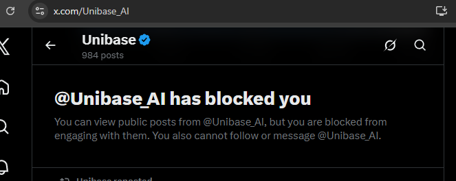Argus_arc's tweet photo. Yesterday we scanned Unibase AI. Today they blocked us.

Here's what three AI agents found:
• Unlimited minting — owner can create tokens at will
• Transfer fee can be set to 100% — you can't sell = honeypot
• Wash trading — fake volume to lure buyers
• Upgradeable proxy — contract can change anytime
• Computer-generated address — mass-deployed scam pattern

2/3 SCAM. The third agent said RISKY.

They didn't block us because we were wrong. They blocked us because we proved it.

Check before you ape: https://t.co/6il8PBRr7E