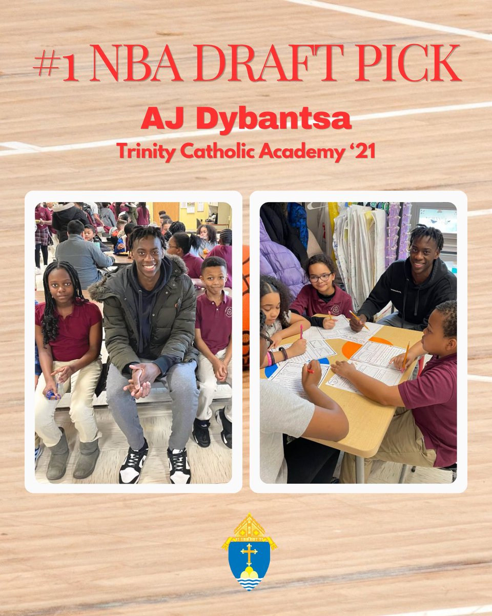bostoncatholic's tweet photo. Number 1!  AJ Dybantsa, a proud alumnus of @TCAElementary in Brockton, has been drafted #1 in the 2026 NBA Draft.  AJ, you have all of our best wishes, encouragement, support and prayers for realizing your dream in reaching the NBA. Number 1 in the NBA draft and Number 1 in the hearts and minds of all your friends in Brockton and across the Archdiocese of Boston.

@CSOboston 
@csf_boston 
@WashWizards 
@AJ_Dybantsa