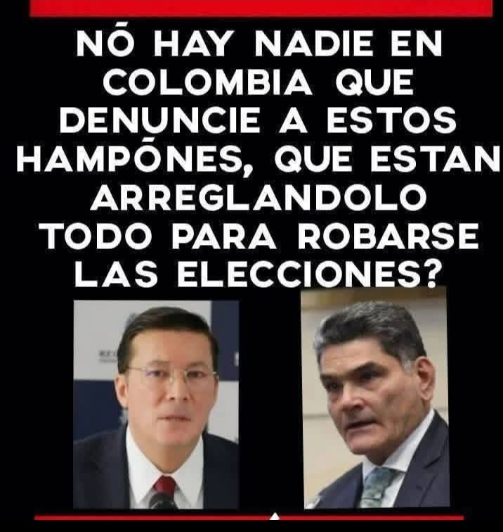 XPost1A's tweet photo. Peligrosos criminales que le robaron las elecciones al doctor Iván Cepeda. https://t.co/lIUepu6I7x