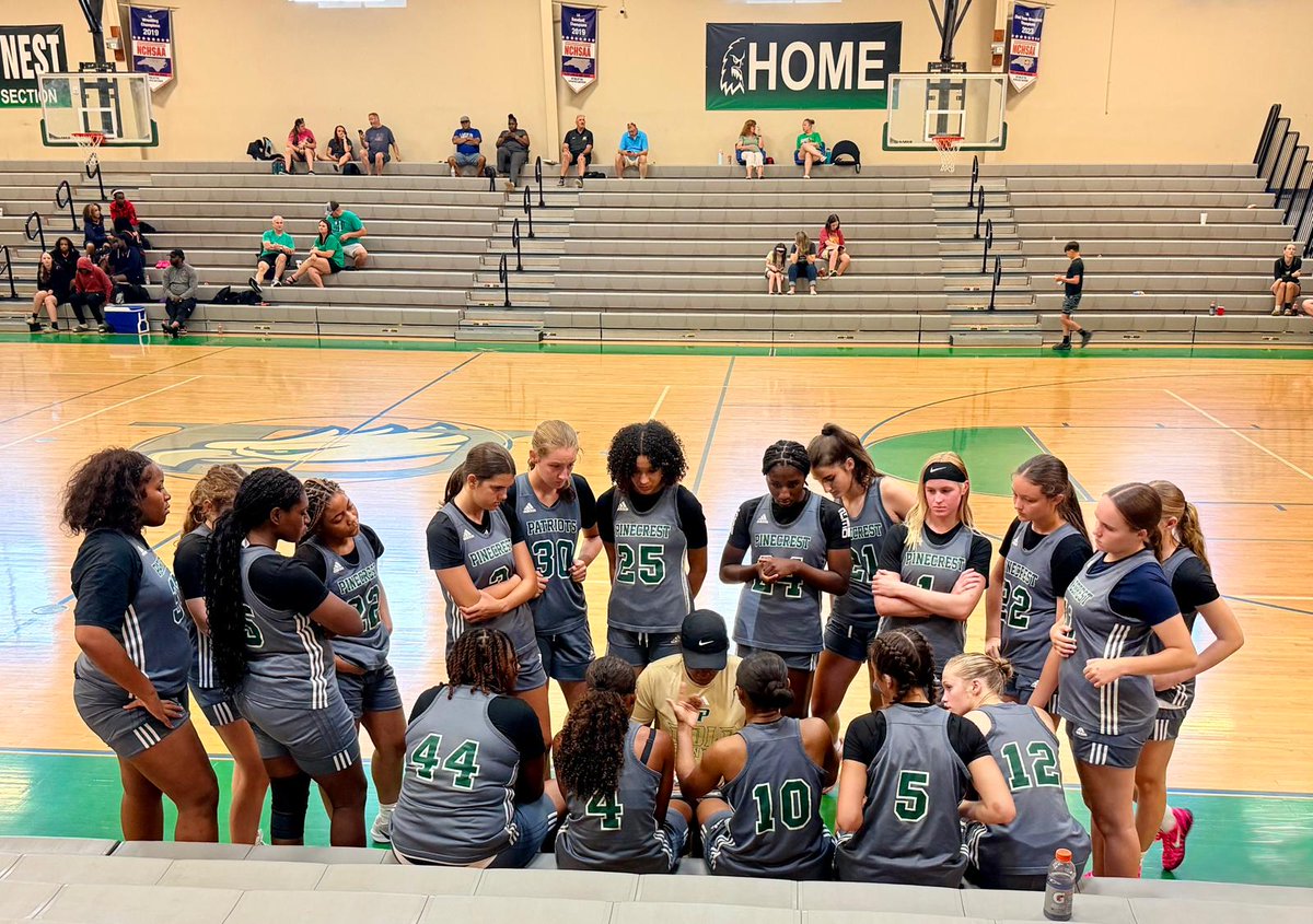PinecrestWBB's tweet photo. Thank you Uwharrie Charter Academy for hosting us at your summer jamboree today! 

Created for one another, executed our defensive game plan, &amp; continued learning and growing together. Proud of the way this group competed today! 3-0 for the day 💪🏽 #ladypatriots #grow #compete https://t.co/1lJJacX7TD