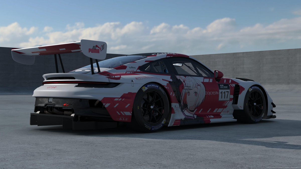 LyricSonic_vr46's tweet photo. ラブライブ！蓮ノ空女学院スクールアイドルクラブより 夕霧 綴理仕様の911 GT3Rも作ってみました！ 
前回作った際に、作りたいと考えていたリバリーだったので、制作していて楽しかったなー https://t.co/AoYiHehx7E
