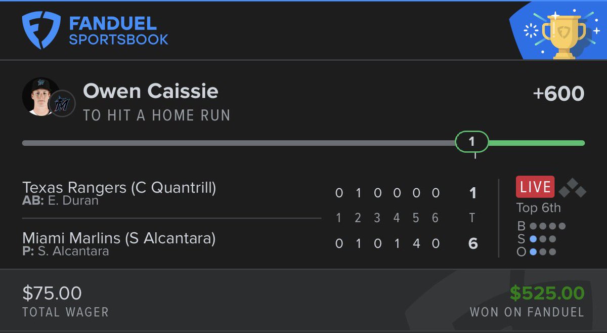 DhaniScott's tweet photo. Loving the new site🫡 @HomeRunPredict https://t.co/srN50Ma04R