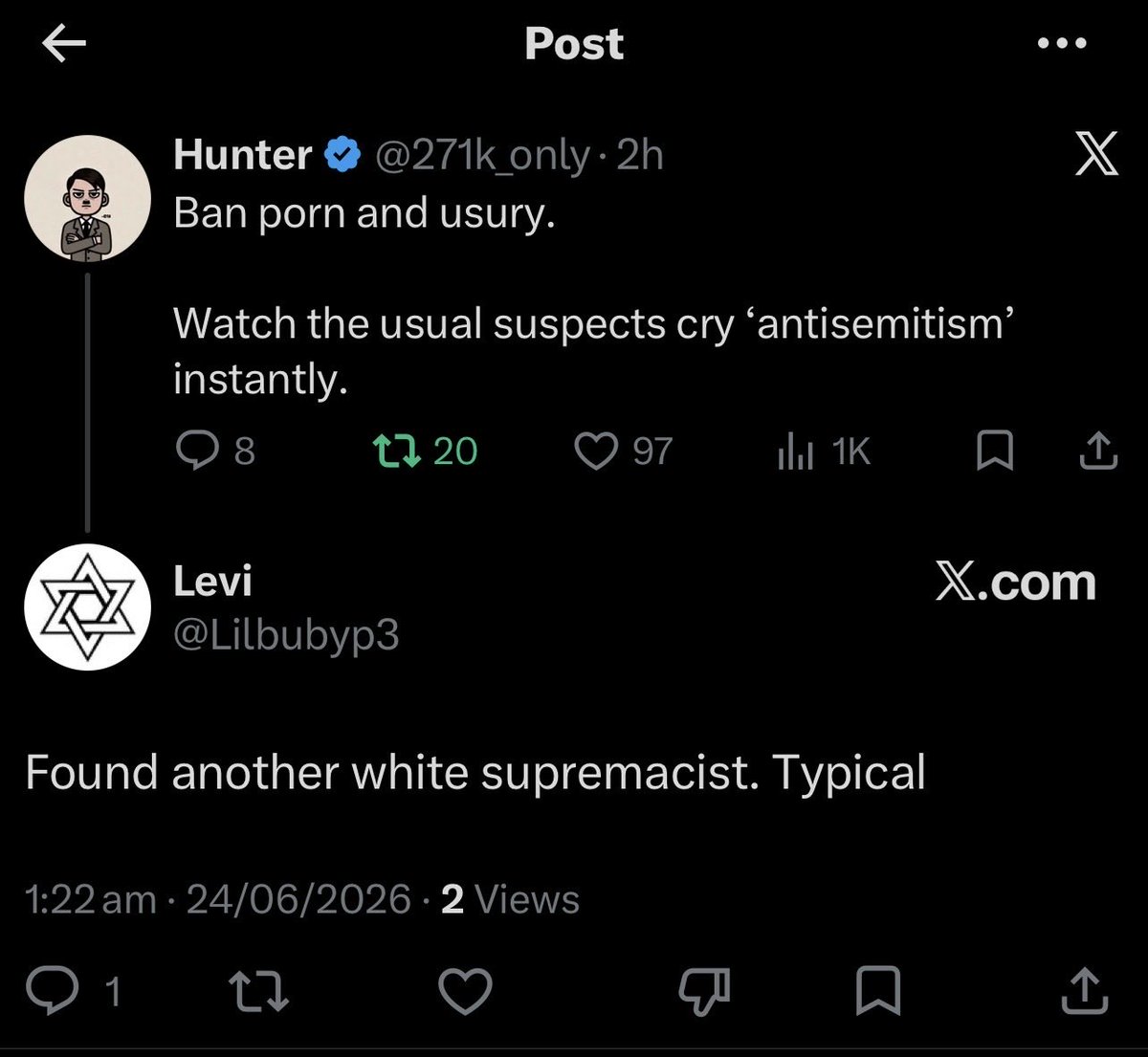 271k_only's tweet photo. Typical jew https://t.co/RFtZ4ZhfzZ