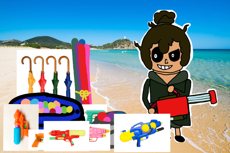 WeeklyWrenches's tweet photo. ((Open Int for #fricksummer2026!))

🔧"I don't know how long we'll be here for, so I wanna start the water fight today. I've got lots of waterguns, pool noodles, umbrellas, and waterballoons. The one-uses are in the mini pool, and the reusables are in the bucket. Who's joining?!" https://t.co/yiwvTYbyNL