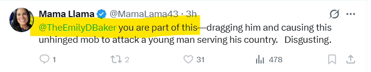 SlamminBjB's tweet photo. Dearest @mamalama43,
Am I going to have to do a "comparison between you and EDB?"    You know, just like I did for @JulieCar94 and Melanie Little?
By the way, the only thing Colin will be serving  is breakfast at the chow hall.  The Army won't let that low function idiot anywhere near firearms.

dating you is getting to be a challenge,
Ben