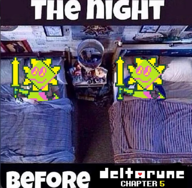 Mell0wMarker's tweet photo. It's time 🥹
#deltarune https://t.co/R8Ef9LkaHK