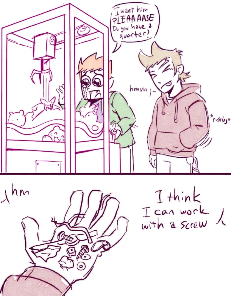 porkyratt's tweet photo. My headcanon for Tord is that he just has loose screws  and junk in his pockets from crafting and working late at night https://t.co/3Dex80nsPl