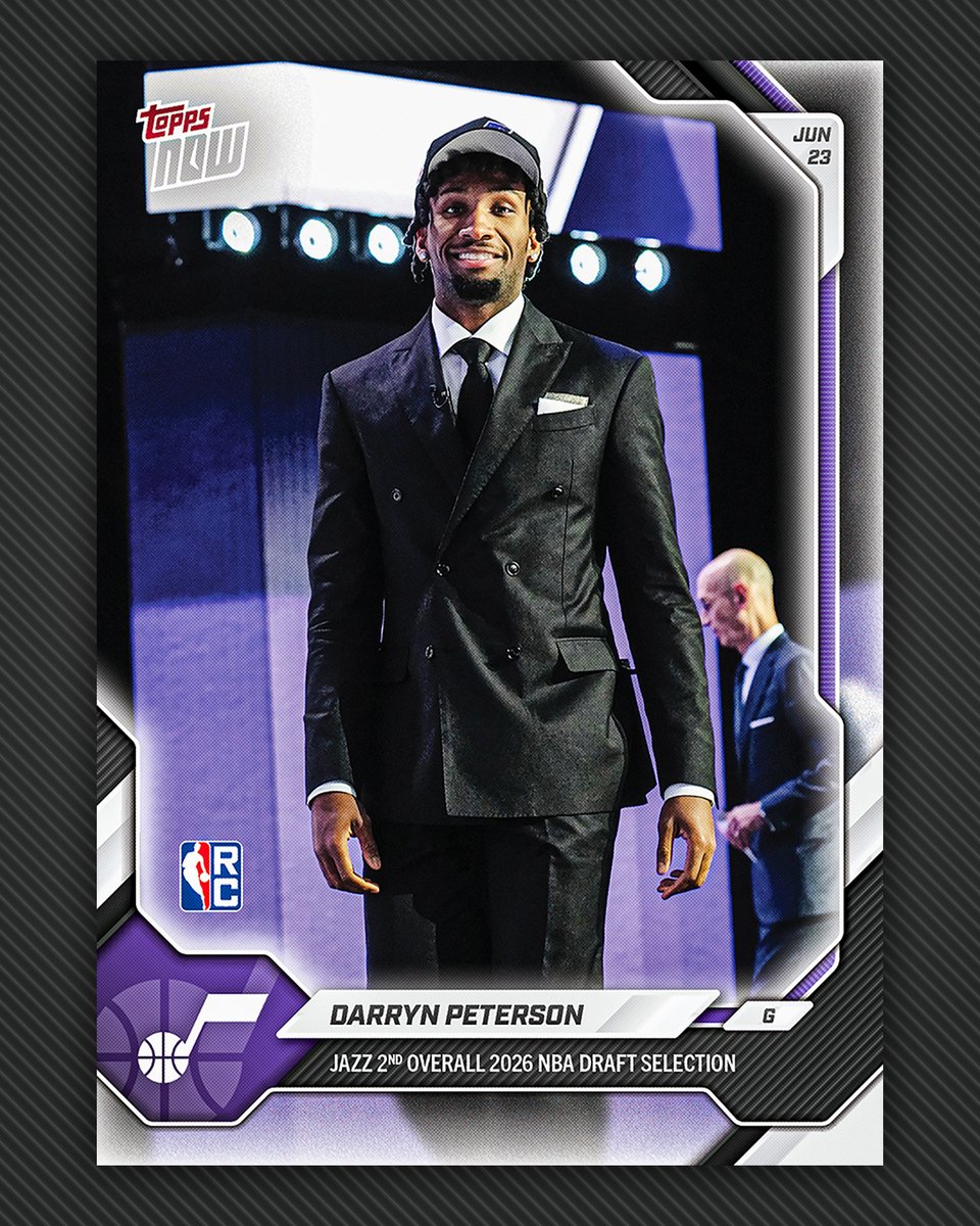 Topps's tweet photo. DARRYN PETERSON'S FIRST NBA ROOKIE CARD IS HERE https://t.co/r4ifRrW07f