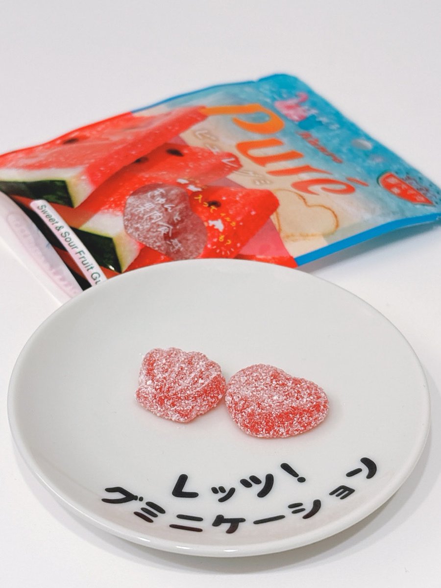 mushatter's tweet photo. 「ピュレグミ塩スイカ」を食べたよ🍬
#グミライフ https://t.co/etmTokmdj5
