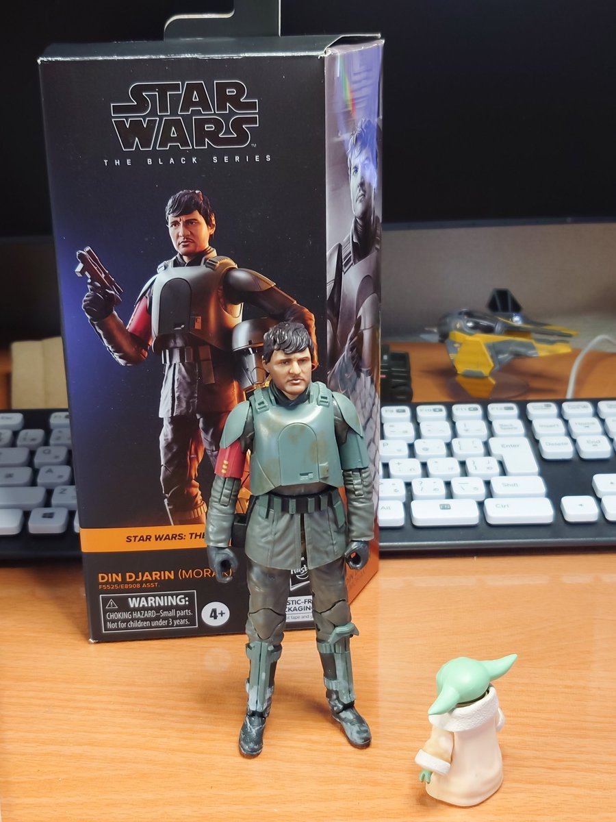 tttk41's tweet photo. グローグーのフィギュアはUDFかリトルスタチューコレクションの出来が良いのは解った。
マンドーの完成品フィギュアって何処の何が良く出来てるんだろう？

ちなみにこれは以前投げ売りされてたブラックシリーズのディン・ジャリン。 https://t.co/oy2eId7EL6