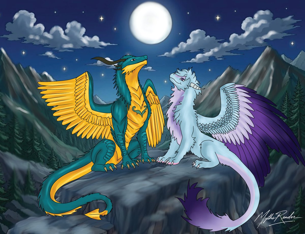 MythsRender's tweet photo. A quiet moment between friends π Commission work loved painting this duo in the mountains!
Characters belongs to: Ryv3r and Falkor on FA!
#dragon #furryart #digitalart #fantasy
#forest #commissionwork #MythsRender https://t.co/ucbuVblG6h