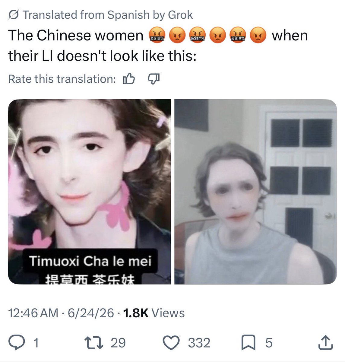 myto_omie's tweet photo. I refuse to believe y’all actually think this is funny and not racist at all https://t.co/UoUMjKPEsB