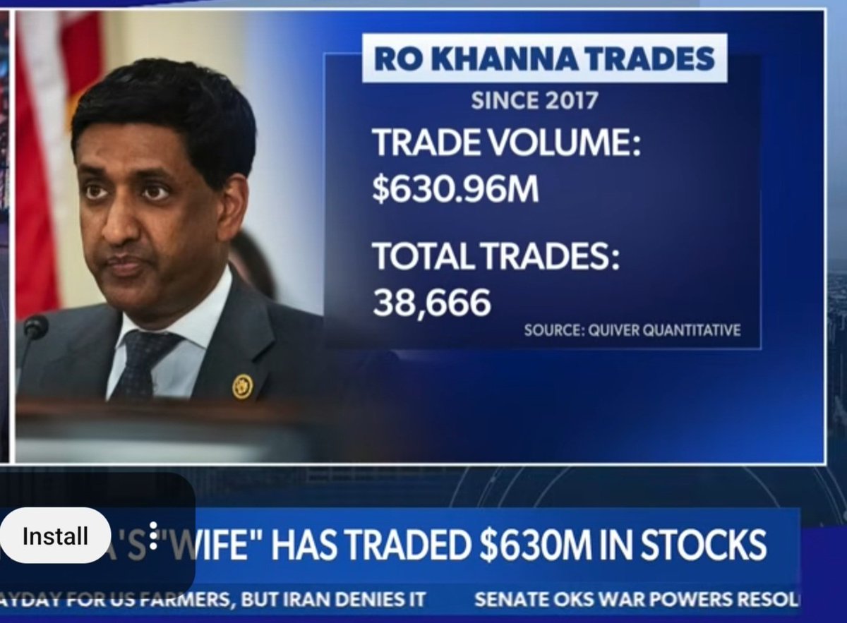badboy1708's tweet photo. @RoKhanna and his wife are the classic DC con-artist couple! His wife has traded over $630M in stock trades in tech, ironically the same sector he oversees.  And he's worried about @elonmusk?  The hypocrisy is stunning! https://t.co/UHKJwfwGkO