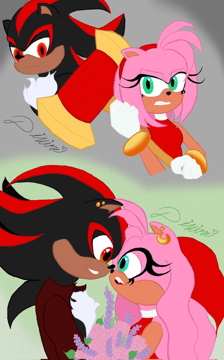 DivineTheMoon's tweet photo. Shadamy Week Day 3
From fighting on opposing sides to being in love, these hedgehogs have been through a lot
&amp; they'll continue that journey together <3
#shadamyweek2026 #shadamyweek #shadamy https://t.co/tCJ7Gfp2ZJ