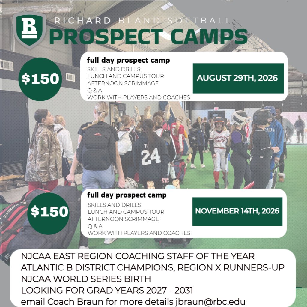 Richard Bland College Softball tweet media