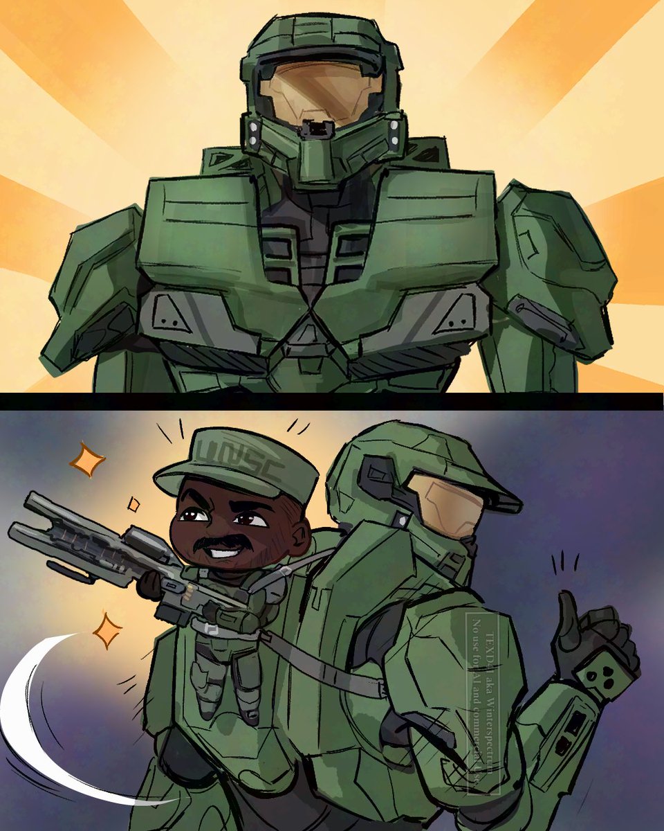 TexD41's tweet photo. Every OP needs a tiny companion :P
#halo https://t.co/agaJLuujN8