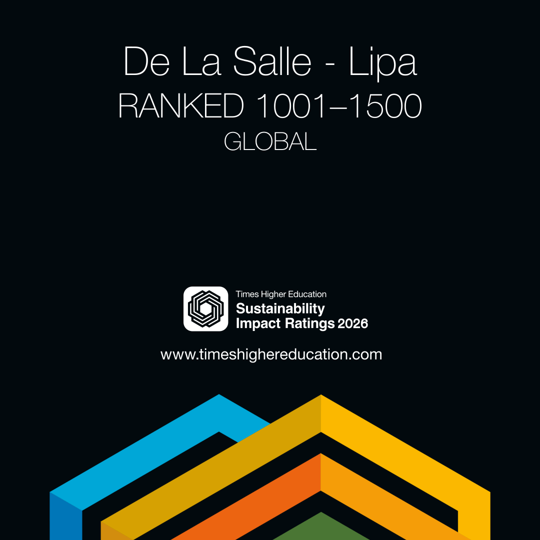 dlslofficial's tweet photo. 𝙅𝙐𝙎𝙏 𝙄𝙉!

De La Salle Lipa (DLSL) reaches a historic milestone by securing its inaugural placement in the Times Higher Education (THE) University Impact Rankings 2026.

1/3 https://t.co/IKa5B9lU4A