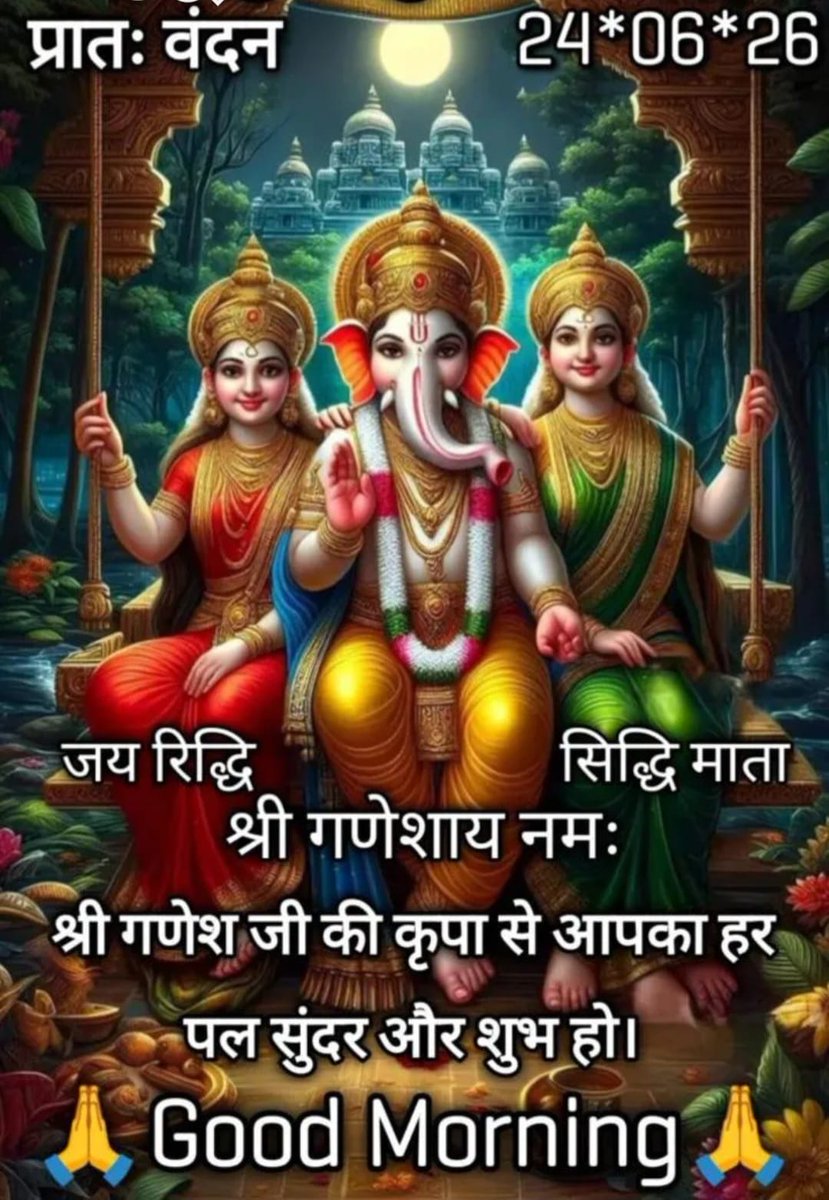 AjayVerma1973's tweet photo. सुप्रभात 🌹 शुभ बुधवार
जय गणेश जी महाराज 🙏 https://t.co/8TtY0q98Uu