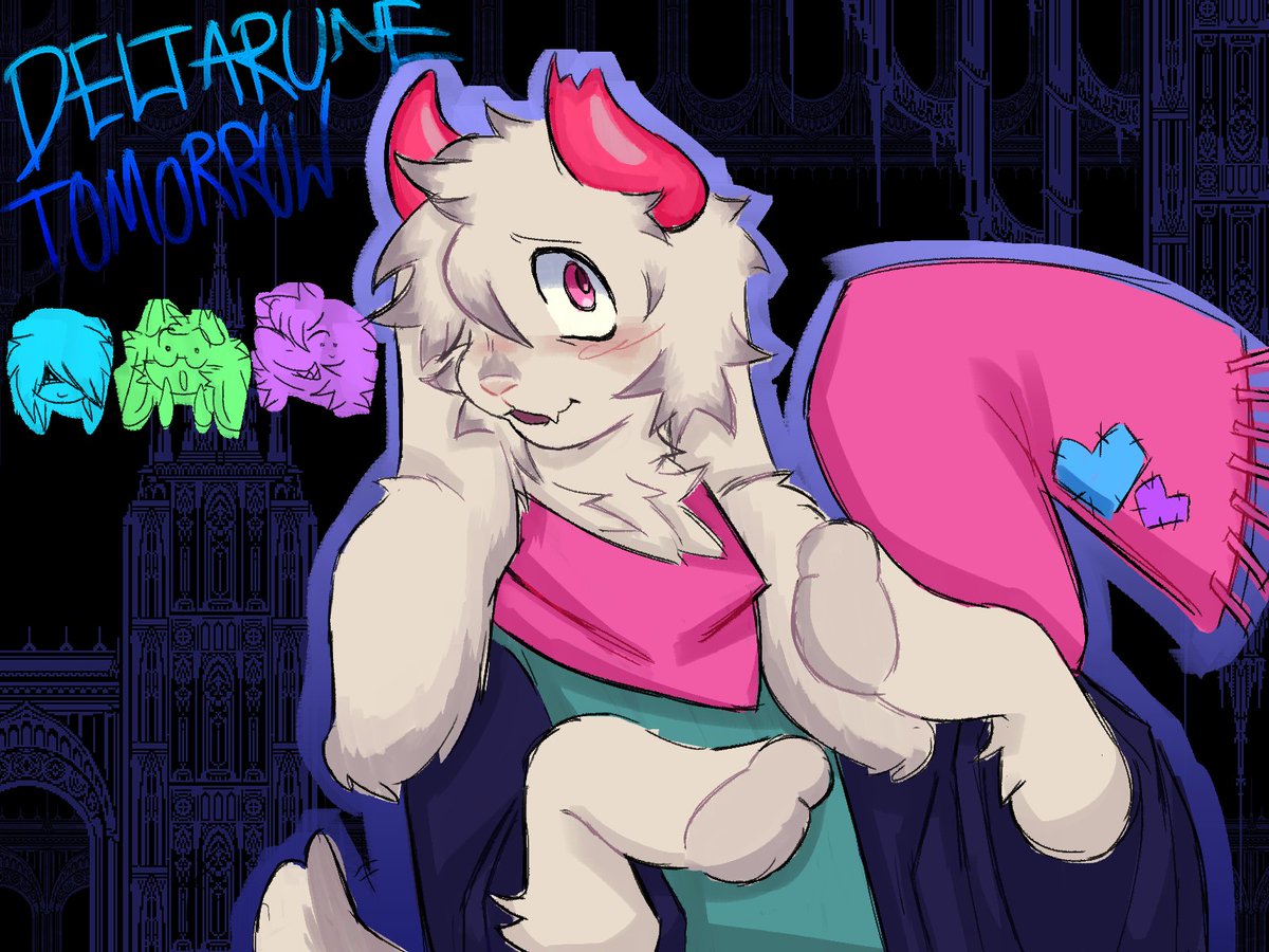 Sn1ktxoxo's tweet photo. TOMORROW!! #deltarunefanart #ralsei https://t.co/ArnnvzXAvN