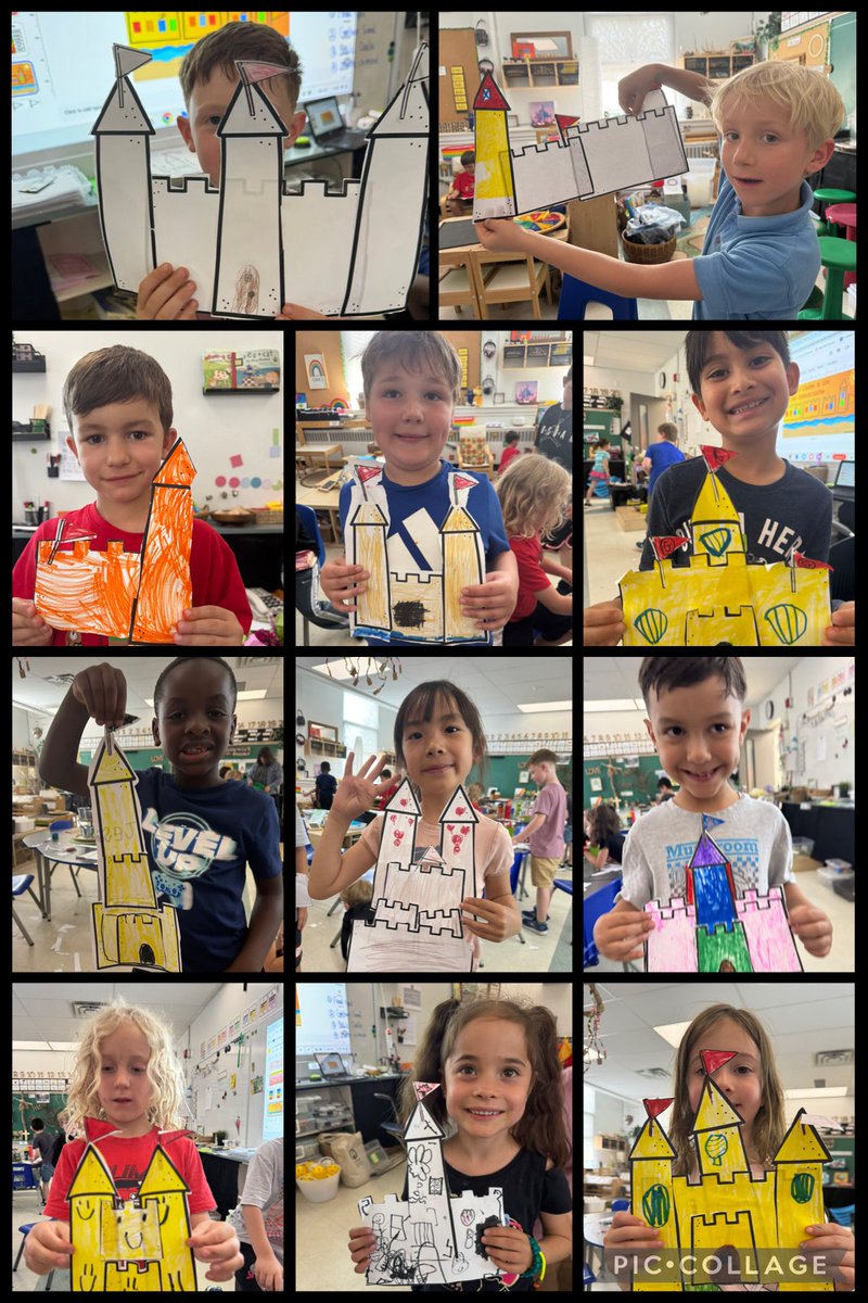 AnitaBaudoux's tweet photo. Our #SixBricks Summer challenge combined building, coding, & math! After reading How to Code a Sandcastle, we sequenced sandcastle steps, used conditional statements, bought materials with brick currency from our “Sand Bank”, & built creative sandcastles. @StMonicaOCSB #ocsbSTEAM https://t.co/2cQhQJZt0Z