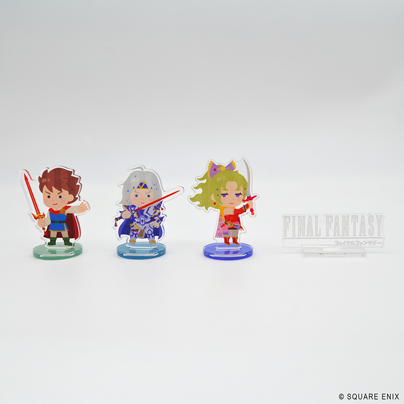 SQEX_eSTORE's tweet photo. 【発売間近】「#FFピクセルリマスター」よりアクリルスタンドが6月27日(土)に発売！みふねたかし(いらすとや)氏の描き下ろしイラストを使用したアクリルスタンドです。『#FF』～『#FF3』キャラクターを収録したVol.1と、『#FF4』～『#FF6』キャラクターを収録したVol.2の2種。
https://t.co/lLUMwKLZOZ https://t.co/ryZtk6oyVL