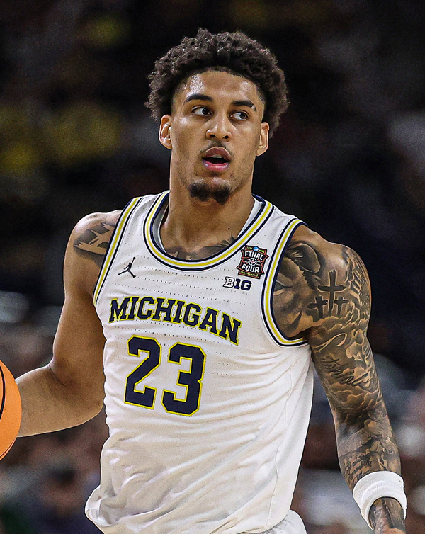 The_BBall_Index's tweet photo. The Golden State Warriors select Yaxel Lendeborg with the #11 pick

Team: Michigan
Offensive Role: Shooter

Impact %ile over last 4 prospect classes (via LEBRON): 99% overall
🔥 Offense: 92%
🛑 Defense: 95%

Top 3 Talent Metric Projections:
1) Perimeter Iso Defense: 99th %ile for class
2) Overall Shooting Talent: 78%
3) Finishing Talent: 76%

Bottom 3 Talent Metric Projections:
1) Defensive Rebounding Talent: 49%
2) Offensive Rebounding Talent: 59%
3) 3PT Shooting Talent: 60%

Talent metric projections are time-weighted projected talent across players' early careers, with emphasis towards their early prime. Explore more in an article and database coming soon!