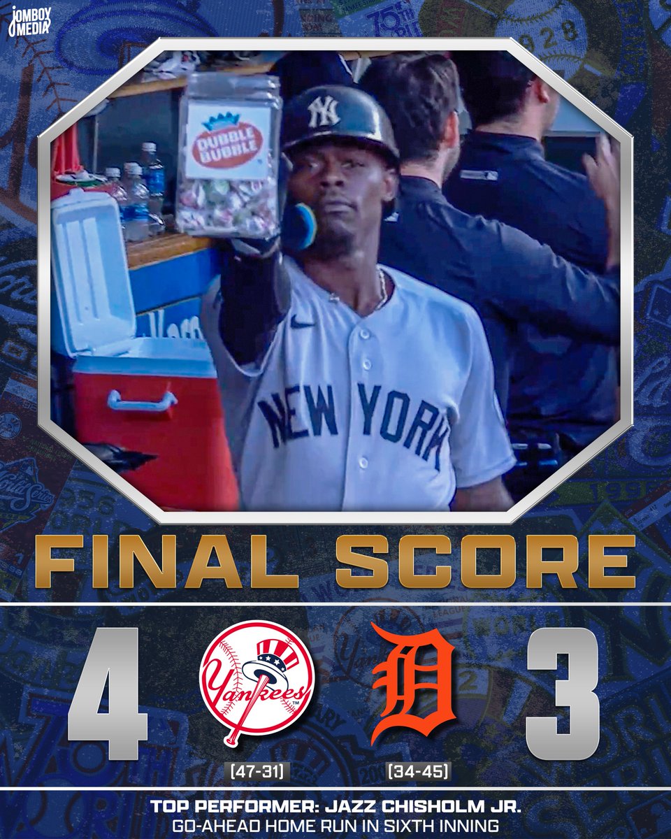 TalkinYanks's tweet photo. Yankees win 🍭 https://t.co/8gZJuMTdbf